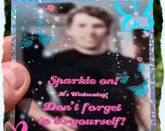 jerma sparkle on glitter sticker