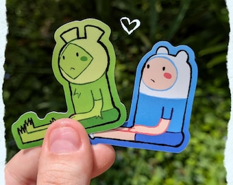 dazed and confused finn and fern sitting sticker