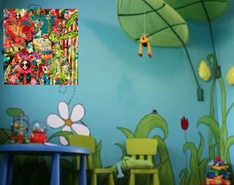 Dancing on Canvas - “Jubilant Hare:Dance of the Green Bloom”