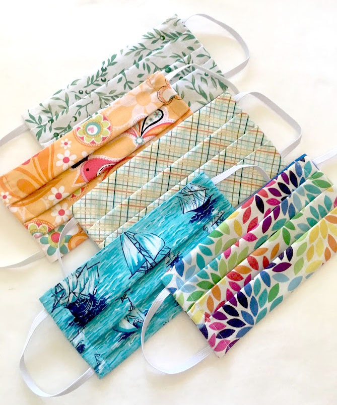 Reusable Face Mask - Washable Face Mask - Made with Elastic - Made in…