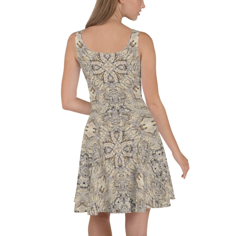 Bone Print Skater Dress by aegiandyad
