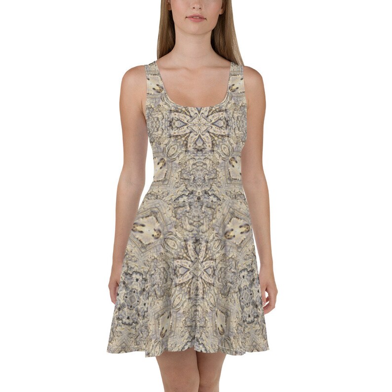 Bone Print Skater Dress by aegiandyad