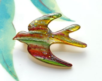 Swallow Shaped Brooch,Animal Brooch,Unique Product,Christmas Gift