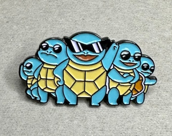 squirtle squad enamel pin