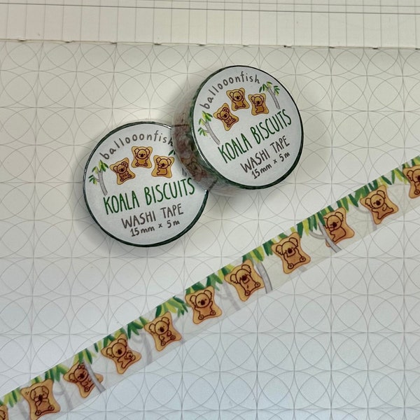 Koala biscuits washi tape