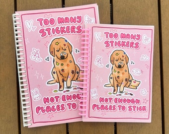 Sticker hoarder dog reusable sticker book