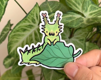 Japanese emperor caterpillar sticker / bug / Sasakia charonda/ butterfly