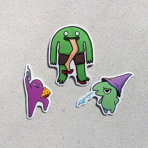 Smiling friends stickers / glep / Mr. Frog / bliblie