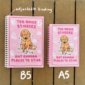 Sticker hoarder dog reusable sticker book image 3