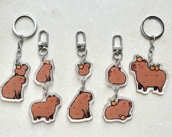 Cute capybara acrylic charm / keychain