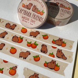 Capybara Friends washi tape / nastro adesivo decorativo