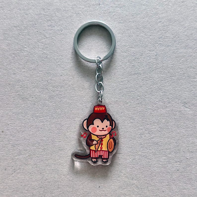 Circus Monkey Acrylic Keychains - Etsy