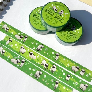 Wallis Blacknose sheep schattige washi-tape / decoratieve afplaktape