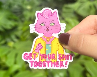 Get your sh*t together quote sticker/ bojack horseman / bojack quote / inspirational
