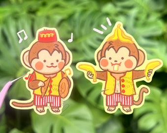 Cute circus monkey sticker