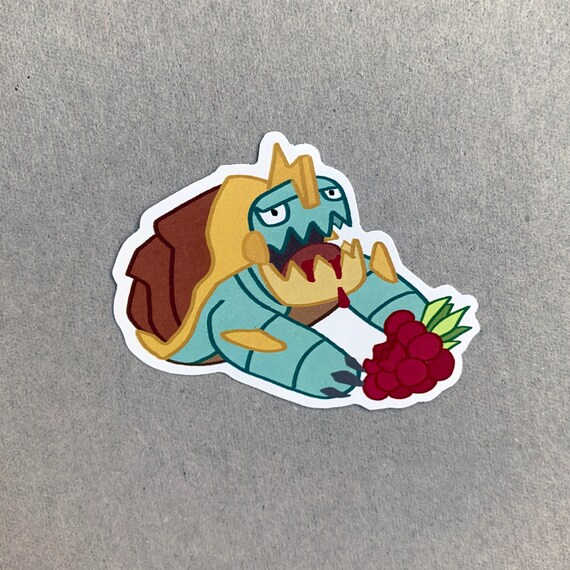 Turtle Eating Raspberry
