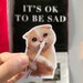 Sad cat meme sticker set