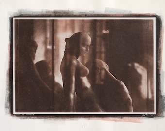 Multilayer gum bichromate  print.  19th century photographic technique. Hand made, archival and unique print on watercolour paper.29/2014