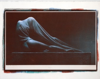 Gum bichromate, 4 layers print. Hand made, alternative photographic technique. Archival and unique print on watercolour paper. 55/2014