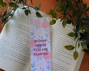 Spring Quote Bookmark, Noemie's Bookish Shop, bookish, book, books, bookstagram, booktok