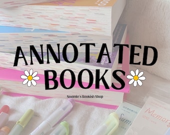 ANNOTATED BOOKS - Please read description and photos before purchasing! Noemie's Bookish Shop, Annotating, Tabbing, Tabs, Books, Booktok