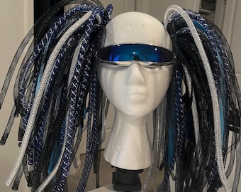 Blue and Silver Cyborg Cyberlox