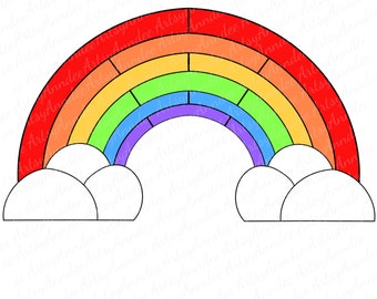Rainbow Stained Glass Pattern