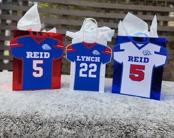 Football Party Bags | Football Team Gift Bags | Personalized Team Bags | Personalized Sports Team Gift Bags | Football Jersey Party Bags