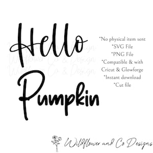 Hallo pompoen PNG SVG instant download voor halloween-borden, bestand knippen, instant download Cricut Glowforge