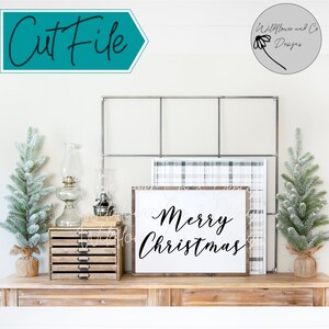 Merry Christmas SVG PNG Instant Download Cut File for Cricut & Cutting Machines, Country Christmas, Winter, December Decor