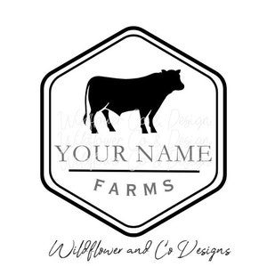 Farm Logo, Customized for you, Cows, Beef, Cattle, Homestead, Farm logo, PNG/SVG, downloadable file
