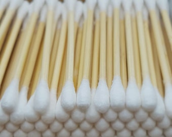 Natural Bamboo Cotton Buds - Wooden, Natural and Eco Friendly