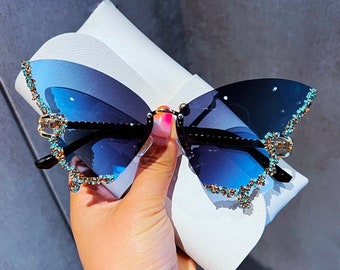2023 Mode Persönlichkeit Neue Schmetterlingsform Rahmenlose Damen Sonnenbrille