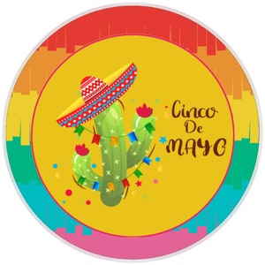 Signo de cinco de mayo de 10", cartel de corona, decoración del hogar