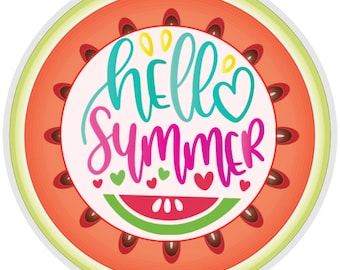 Hello Summer Sign Ants Sign Watermelon Sign Spring/summer - Etsy