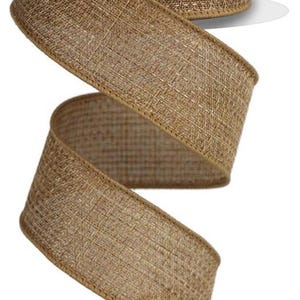 Cross Pattern  Royal Burlap Wired Ribbon by RG Ribbon – 1.5&quot; x 10 Yards, Wreath Ribbon, Craft Supplies