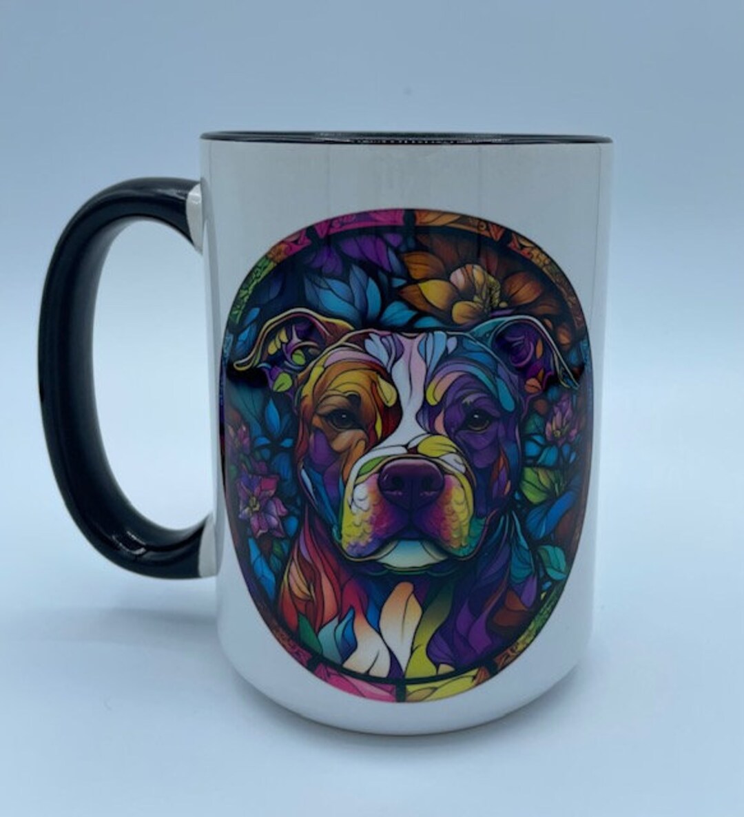 15 Oz. Pitbull Mug, Custom Color Mug, Coffee Mug, Gift Etsy