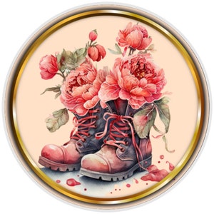 10” Rustic Boot Floral Sign, Wreath Sign, Home Decor