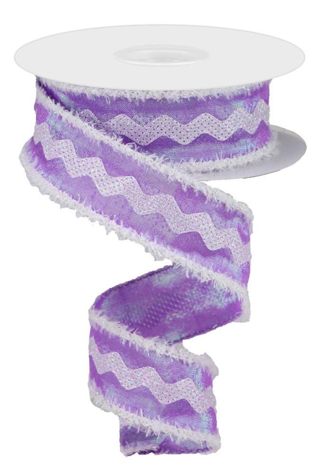 Decorative Ric Rac Ribbon Iridescent Ric Rac Dupioni With Drift Wired Ribbon by RG Ribbon – 1.5 ...