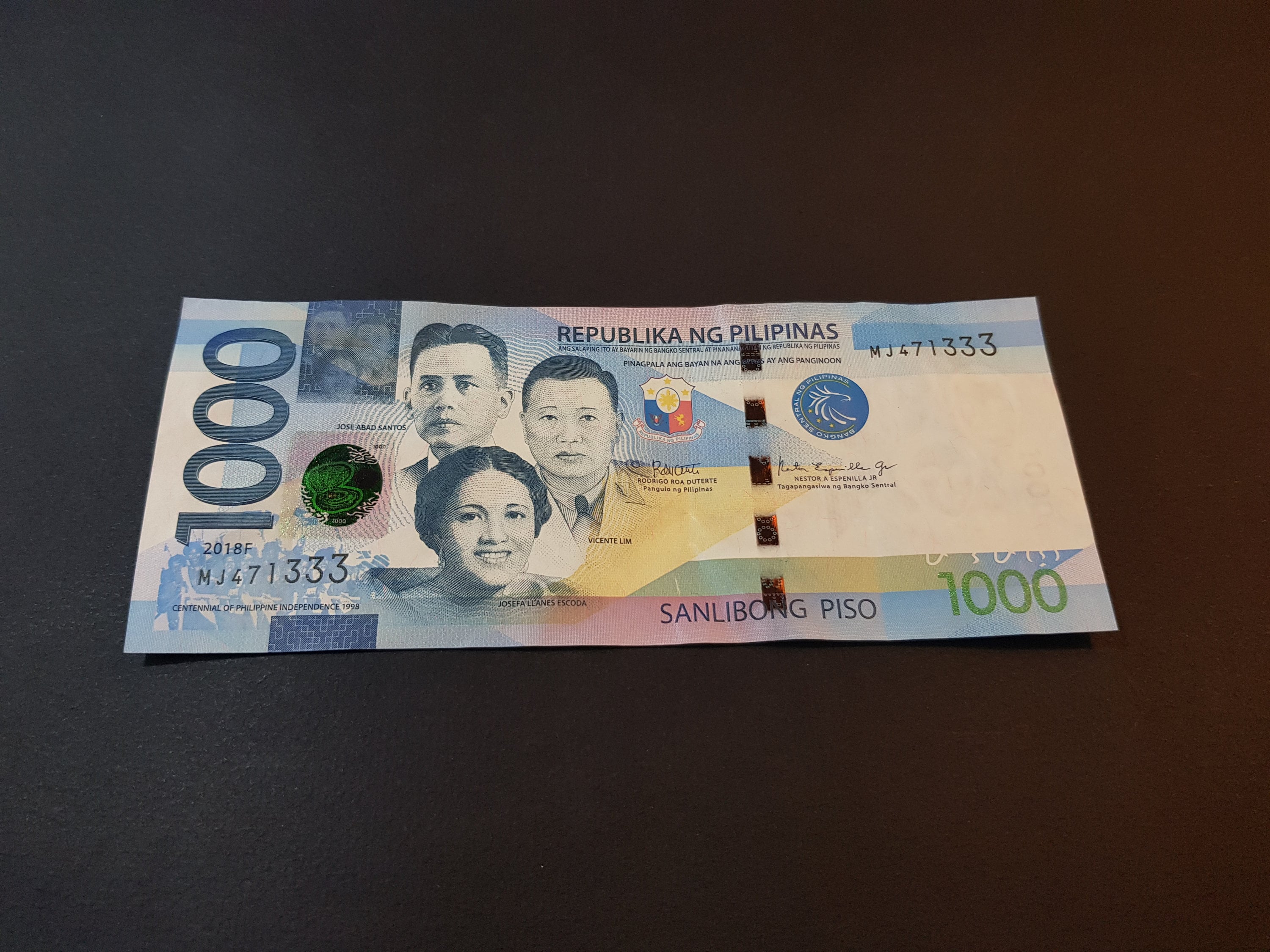 Philippines 1000 Piso Banknote: 2018 Republika NG Pilipinas - Etsy