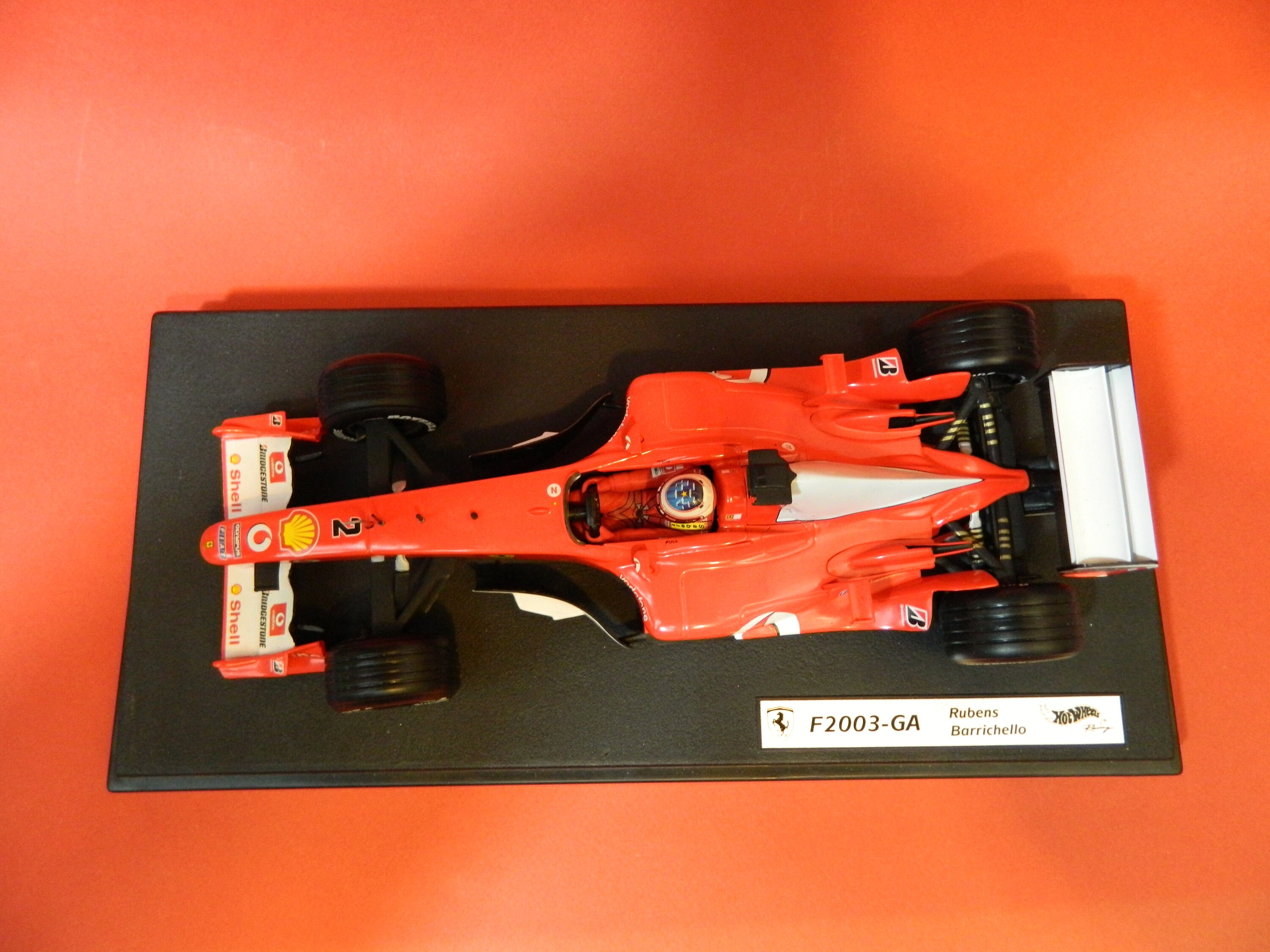 未開封　フェラーリ　２００３－ＧＡ　ルーベンス・バリチェロ　マテル　1／18 1/18、フェラーリ、F1、ルーベンス バリチェロ F 2003 GA シェル