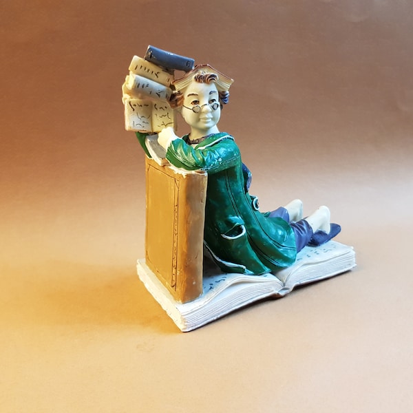 Un,serre livre,figurine,harry Potter,résine,peint main,145x130x75mm,700Gr,