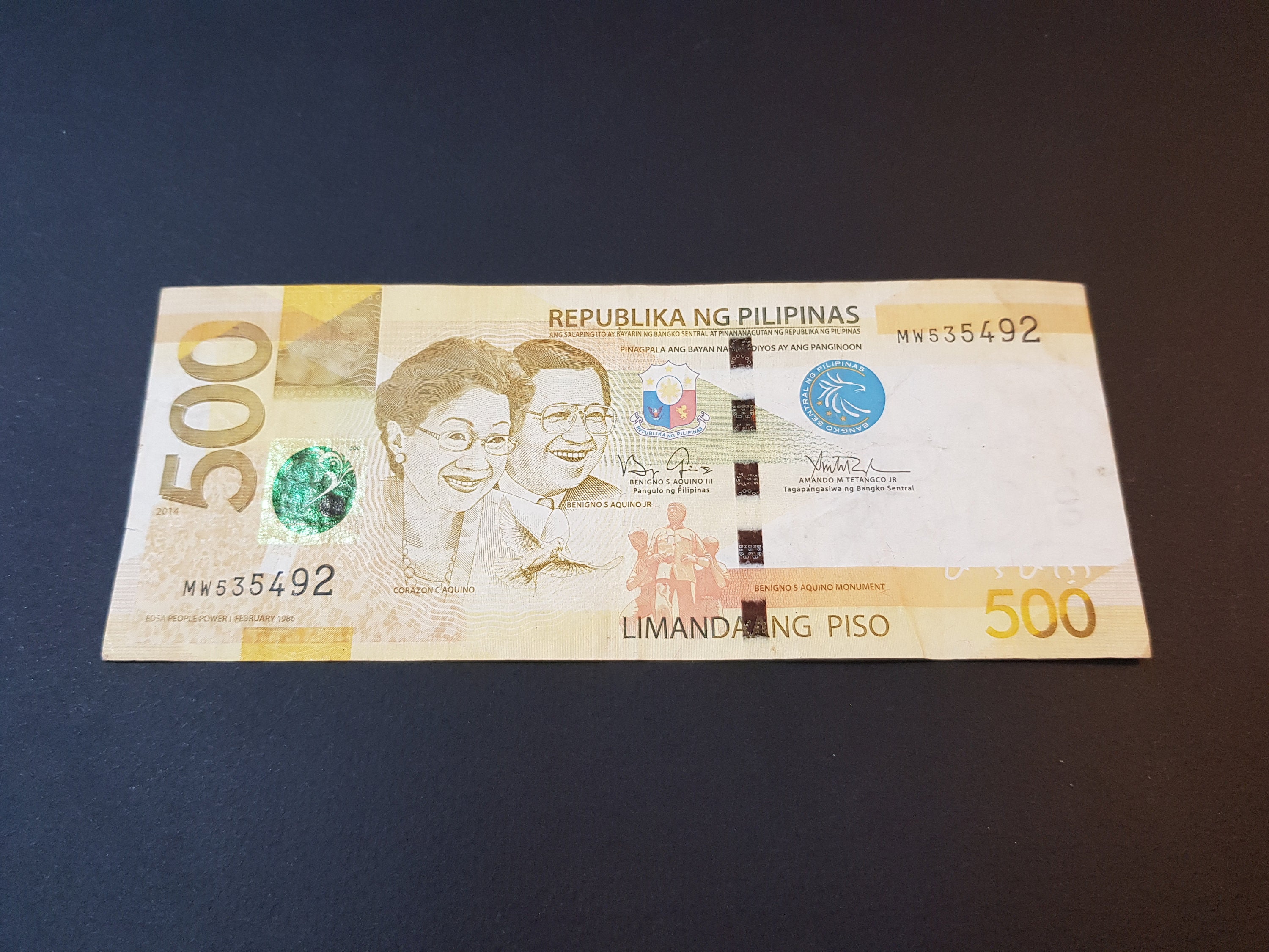 フィリピン 500 ピソ紙幣、2014 年、共和国 NG Pilipinas - Etsy 日本