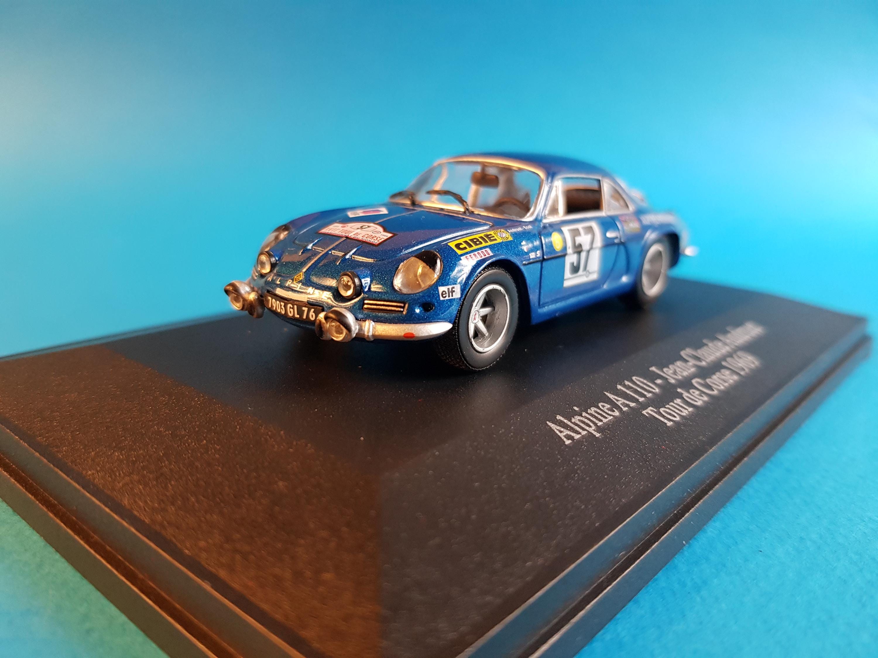 rare HECO MODELES 1/43 RENAULT ALPINE A 110 tour de corse 1972