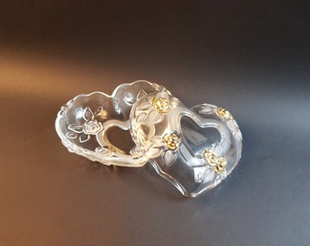 Baccarat Crystal / Yellow Heart / Puffy Heart / Heart Figurine