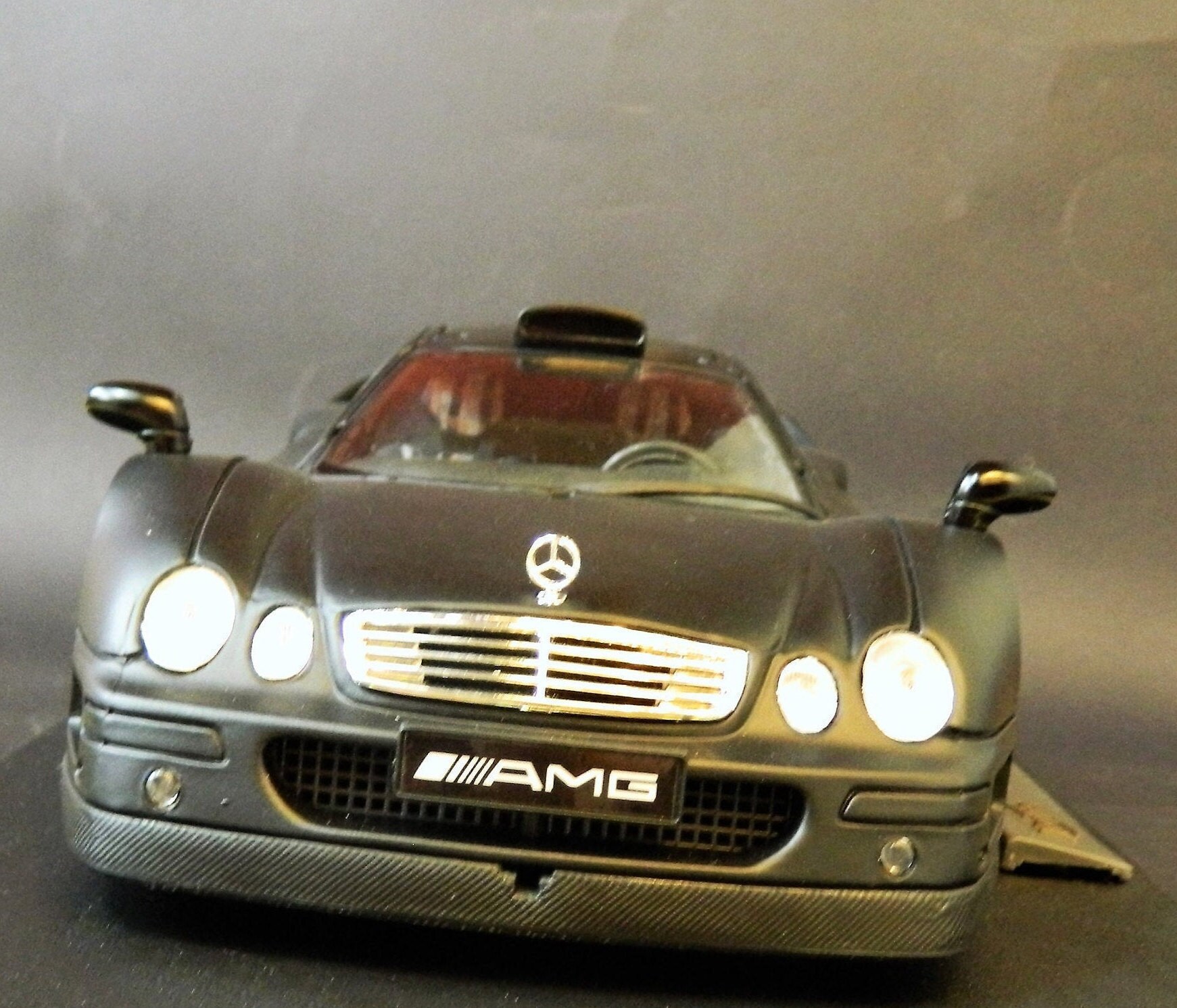Maisto 1/18 Mercedes CLK-GTR Streetversion, Noir Mat, édition Spéciale Neuve