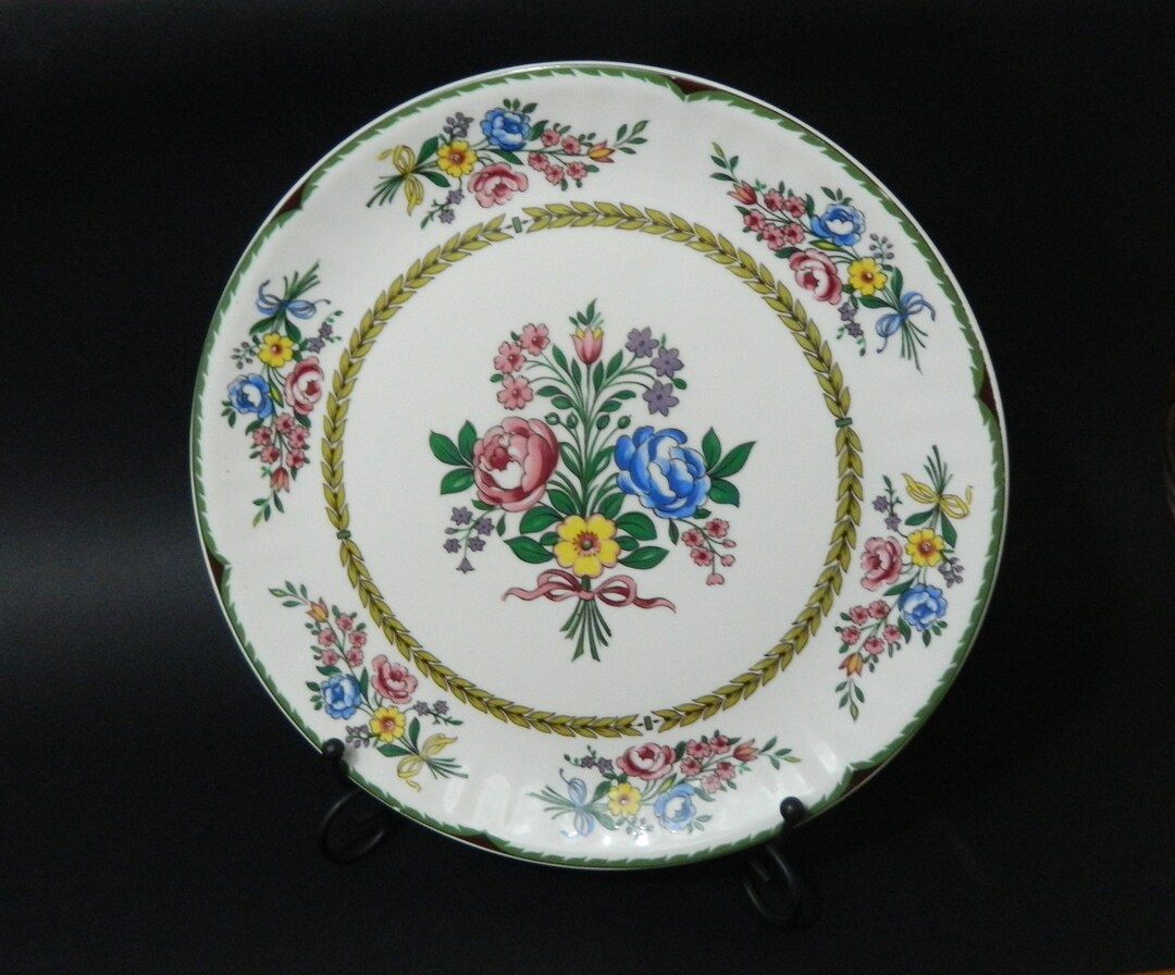CERANOVA Floral Porcelain Plate: 27cm Eschenbach Hand-decorated - Etsy