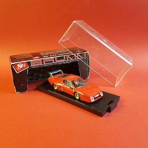 1:43,ferrari,512 BB,Prototipo,Le Mans,1980,rouge,boite vitrine,surboite carton,Brumm,made in Italy