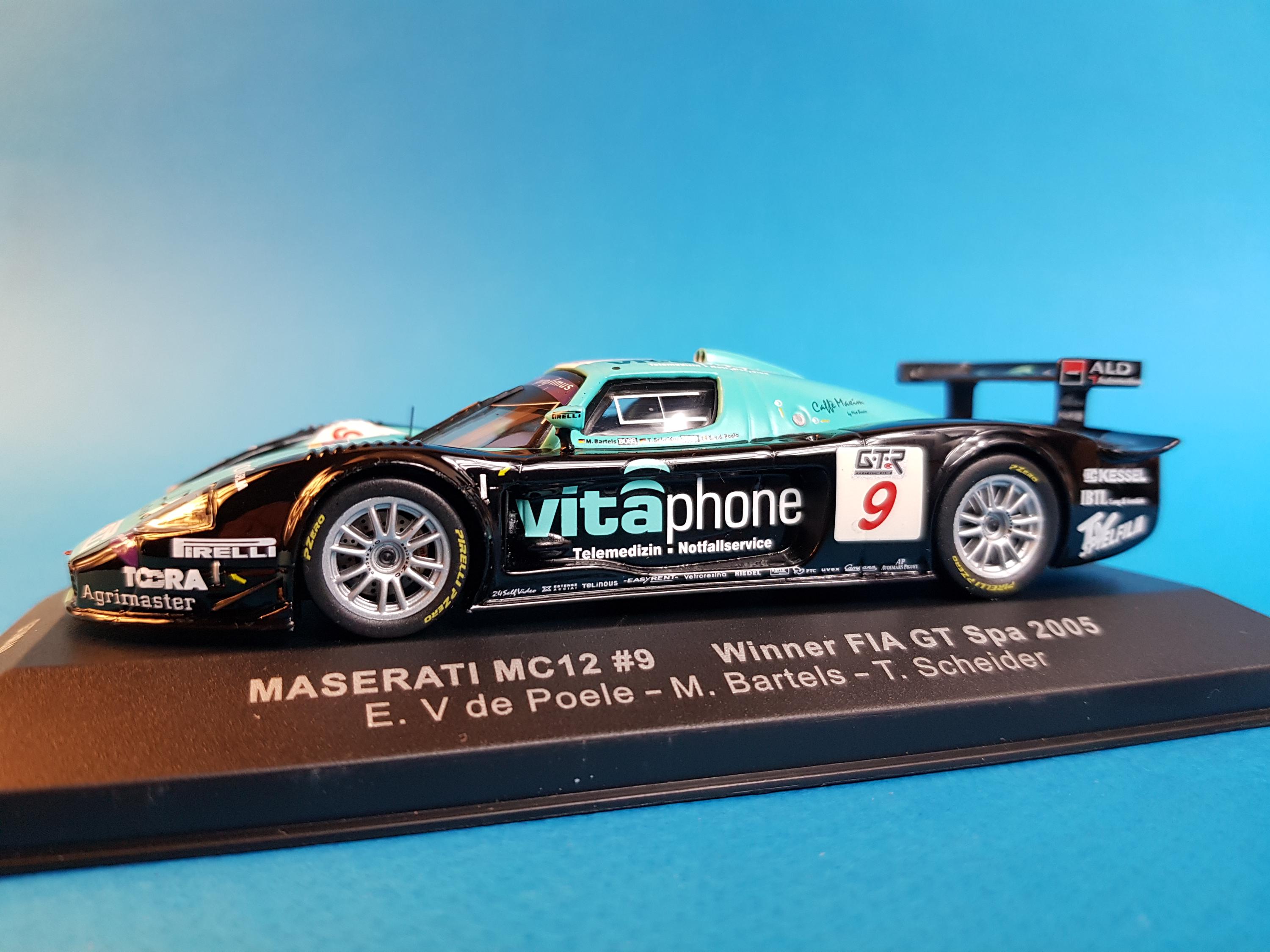 1/43 Maserati MC12, FIA GT Winner, Spa 2005, Ixo - Etsy Australia