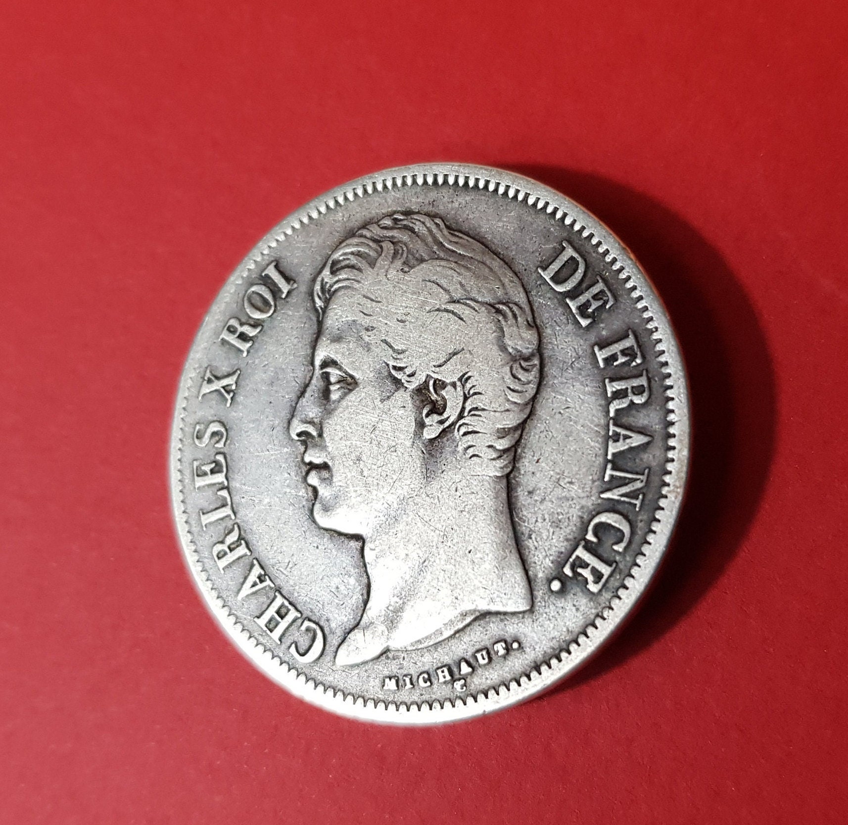 フランス 1830年 5フラン銀貨 シャルル10世 フランス 1830年 5フラン